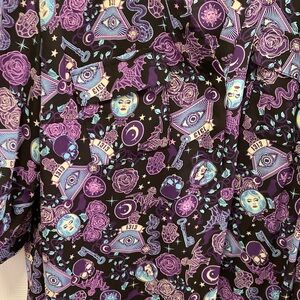 Torrid Disney Haunted Mansion Purple Black Women's Top 0x 10/12 Madame Leota